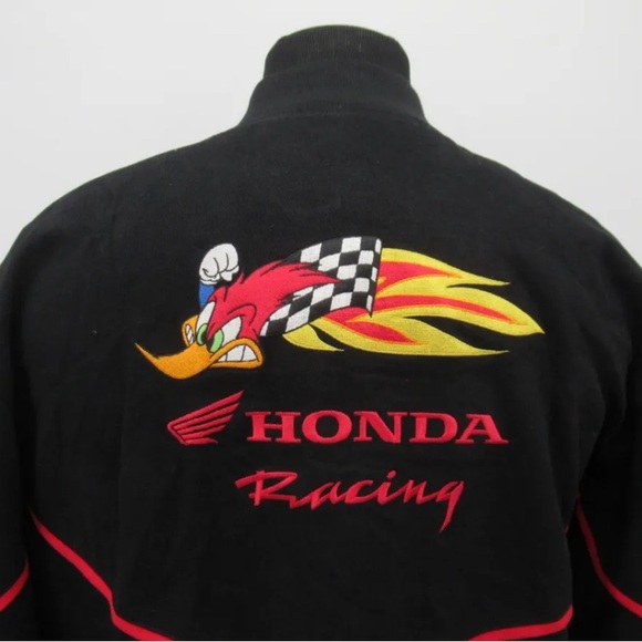 Vintage Honda Men's Racing Bomber Jacket - Picture 4 of 9